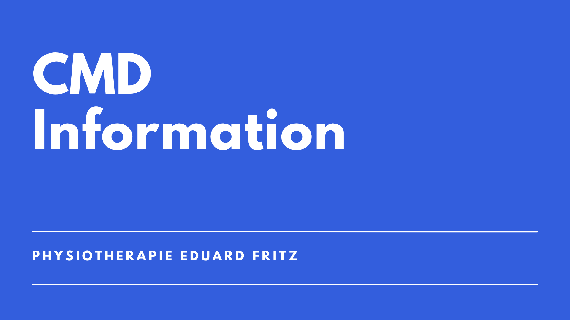 CMD Patienten Information Vorschau
