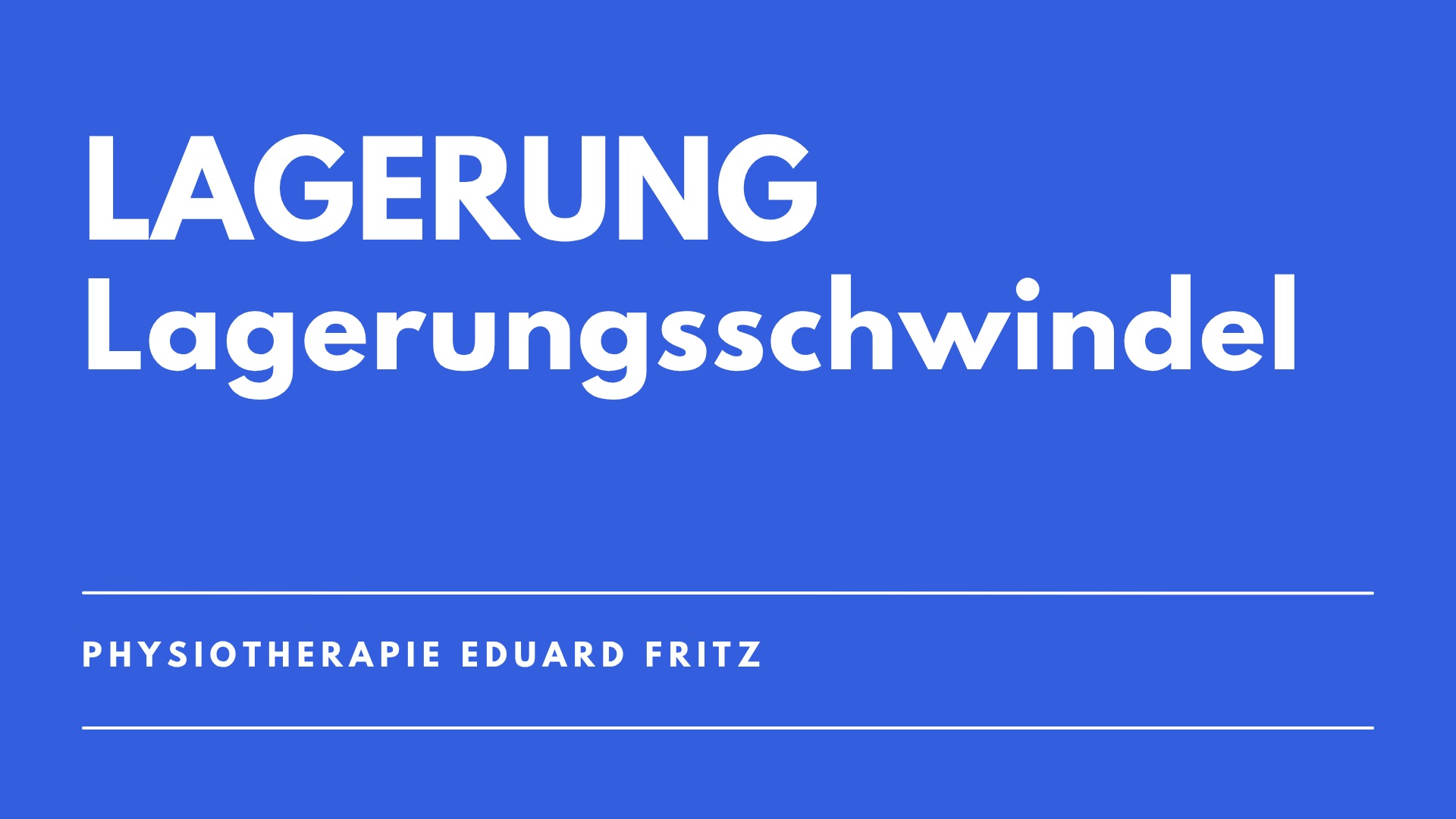 Selbstbehandlung Lagerungsschwindel Vorschau