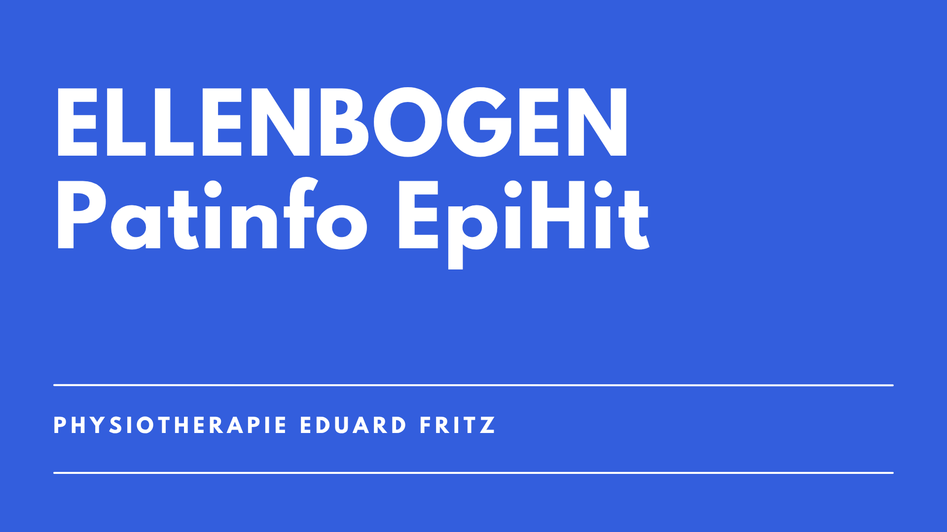 Patinfo EpiHit Vorschau