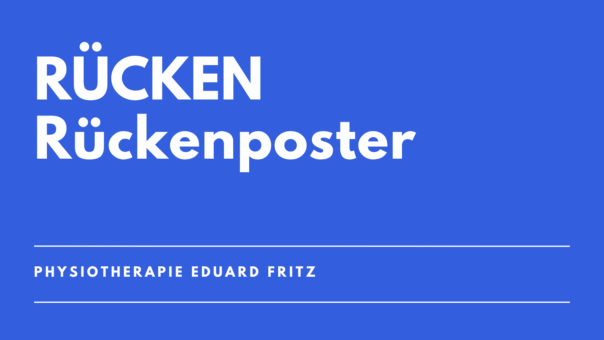 Rückenposter Vorschau